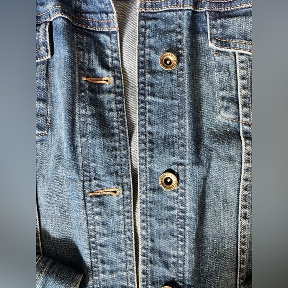 Ralph Lauren Jeans Co. Blue Denim Cotton blend Jacket w pockets, size Small - Picture 4 of 10